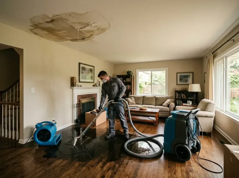 attic-pipe-burst-ceiling-drip-008 — frequently asked questions, Water Damage Restoration & Carpet Care in Bellingham, WA
